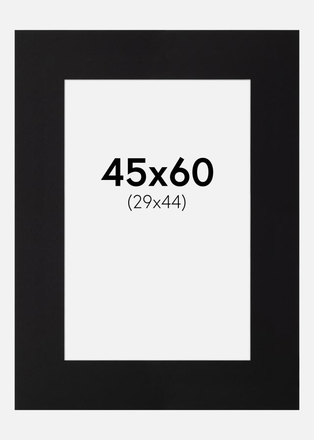 Passepartout Canson Sort (Hvid kerne) 45x60 cm (29x44)