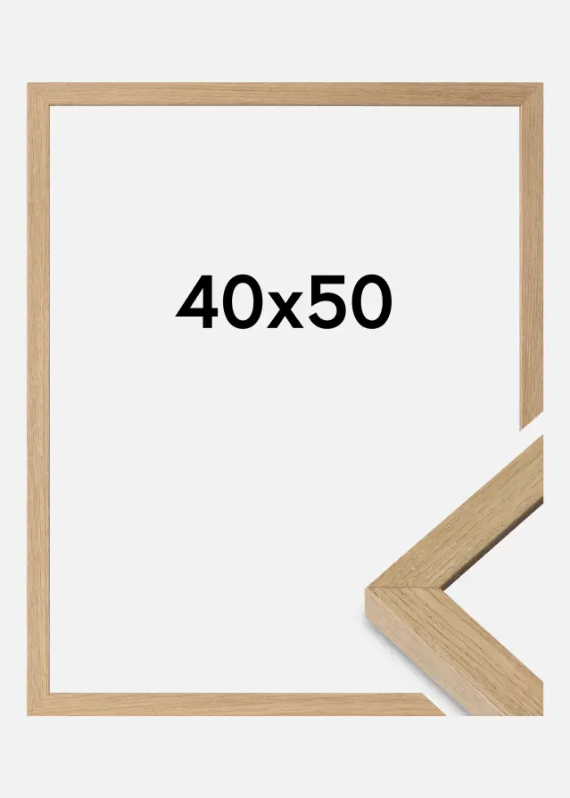 Ramme Hermes Akrylglas Natural Oak 40x50 cm