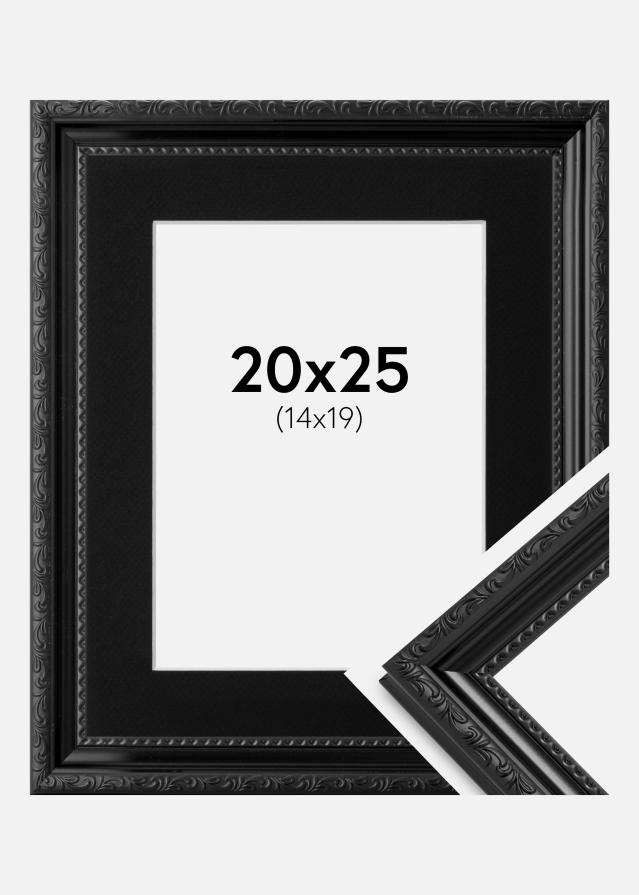 Ramme Abisko Sort 20x25 cm - Passepartout Sort 15x20 cm
