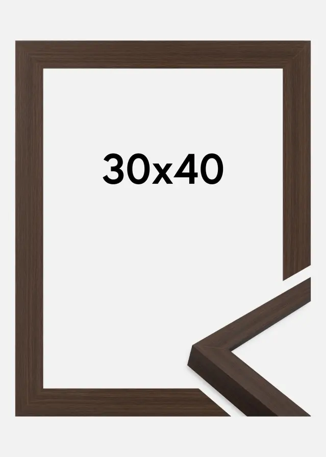 Ramme Wells Akrylglas Brun 30x40 cm