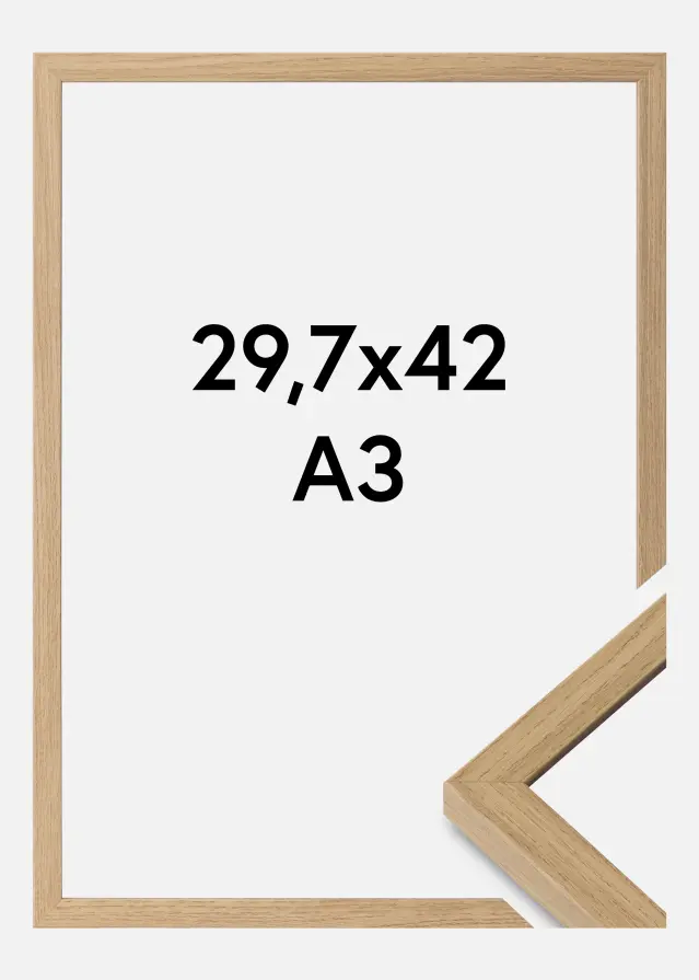 Ramme Ares Akrylglas Natural Oak 29,7x42 cm (A3)