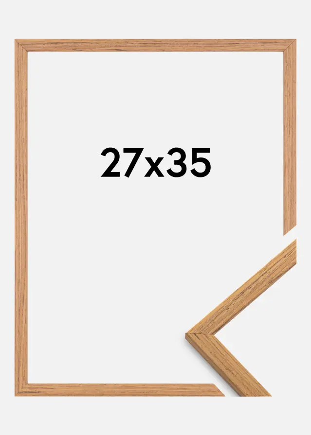 Ramme Edsbyn Akrylglas Teak 27x35 cm