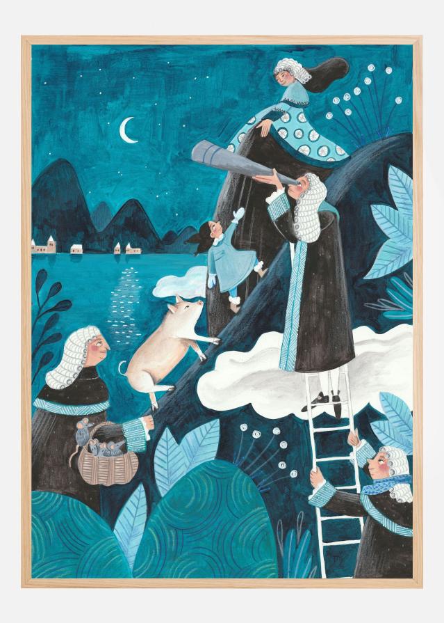 Travel through the night Plakat