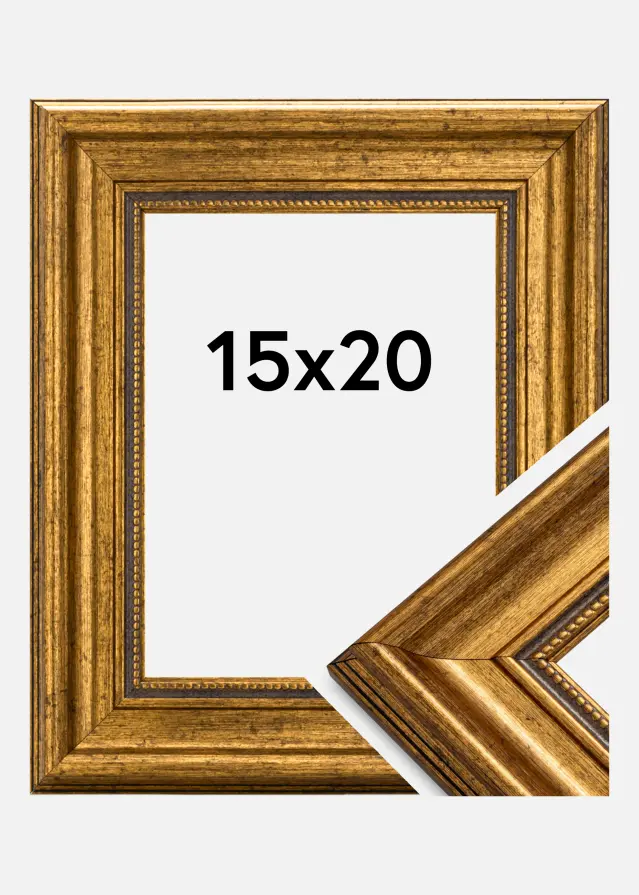 Ramme Rokoko Akrylglas Guld 15x20 cm