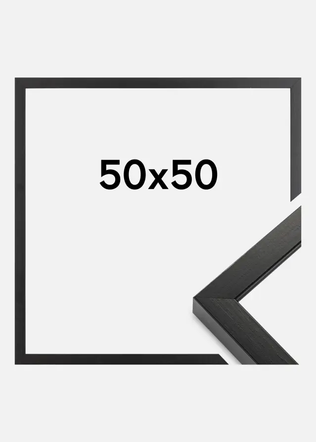 Ramme Amanda Box Sort 50x50 cm