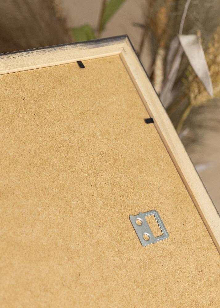 Ramme Silver Wood 60x80 cm - Passepartout Hvid 50x60 cm