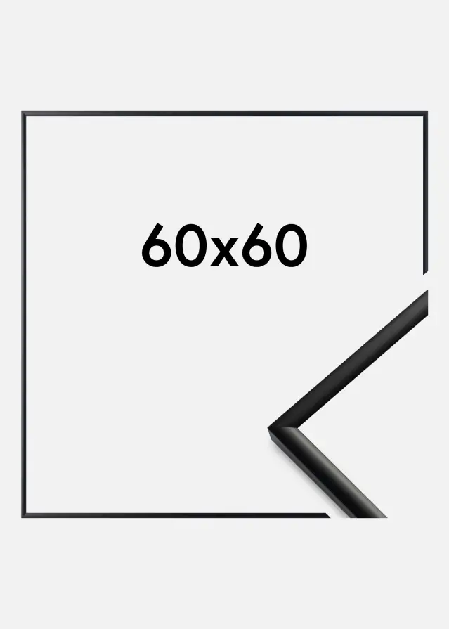 Ramme New Lifestyle Akrylglas Mat Sort 60x60 cm