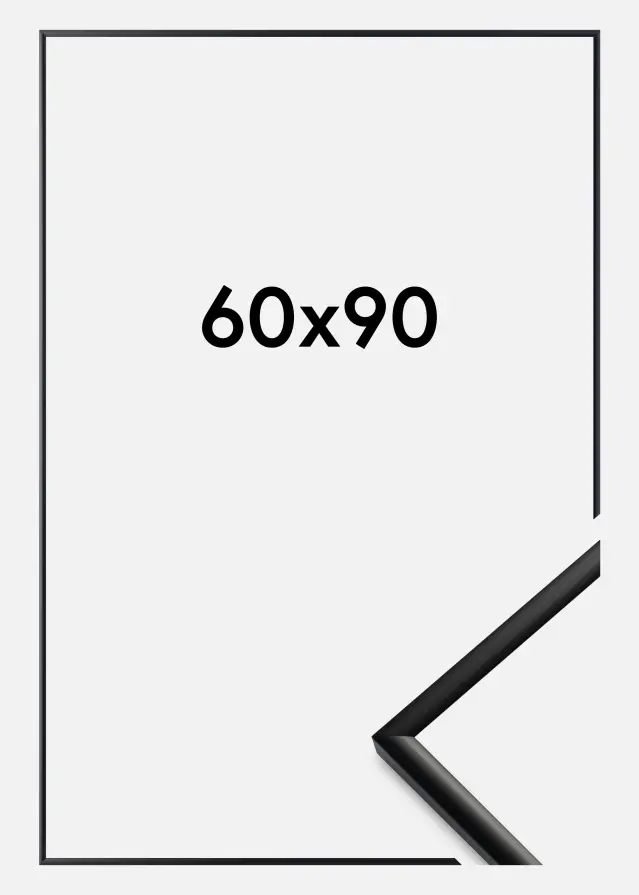 Ramme New Lifestyle Akrylglas Mat Sort 60x90 cm