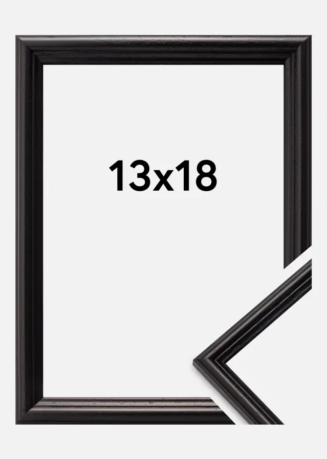 Ramme Horndal Akrylglas Sort 13x18 cm
