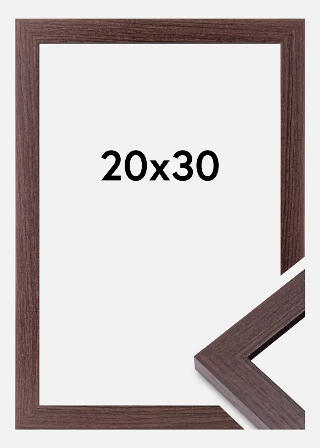 Ramme Deco Akrylglas Valnød 20x30 cm