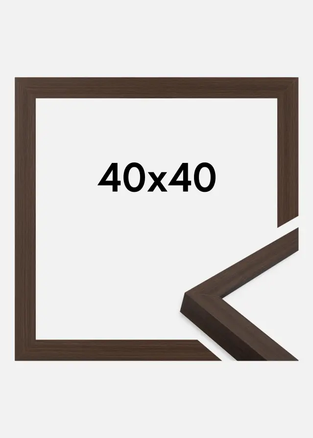 Ramme Wells Akrylglas Brun 40x40 cm