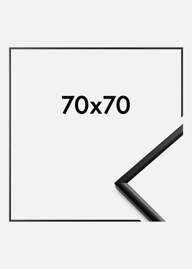 Ramme New Lifestyle Akrylglas Mat Sort 70x70 cm