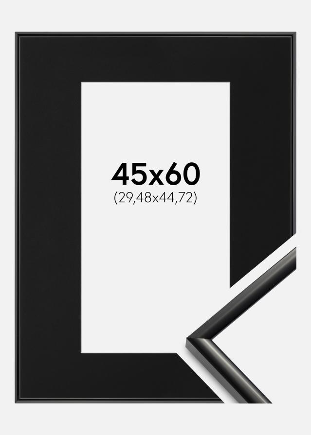 Ramme New Lifestyle Sort 45x60 cm - Passepartout Sort 12x18 inches