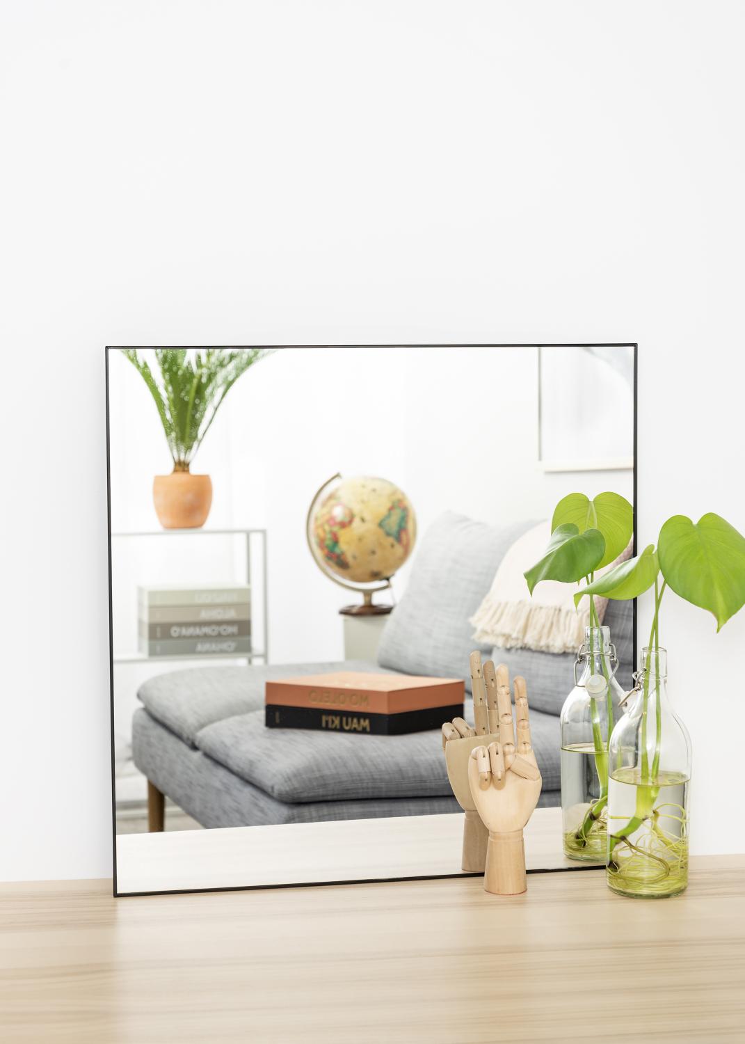 Product Image for KAILA Square Mirror - Thin Black 60x60 cm