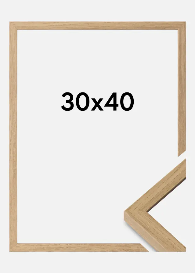 Ramme Ares Akrylglas Natural Oak 30x40 cm