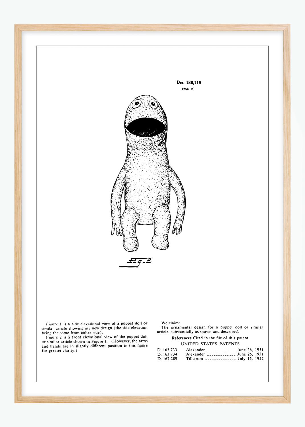 Product Image for Patenttegning - Muppets - Kermit II Plakat (30x40 cm)