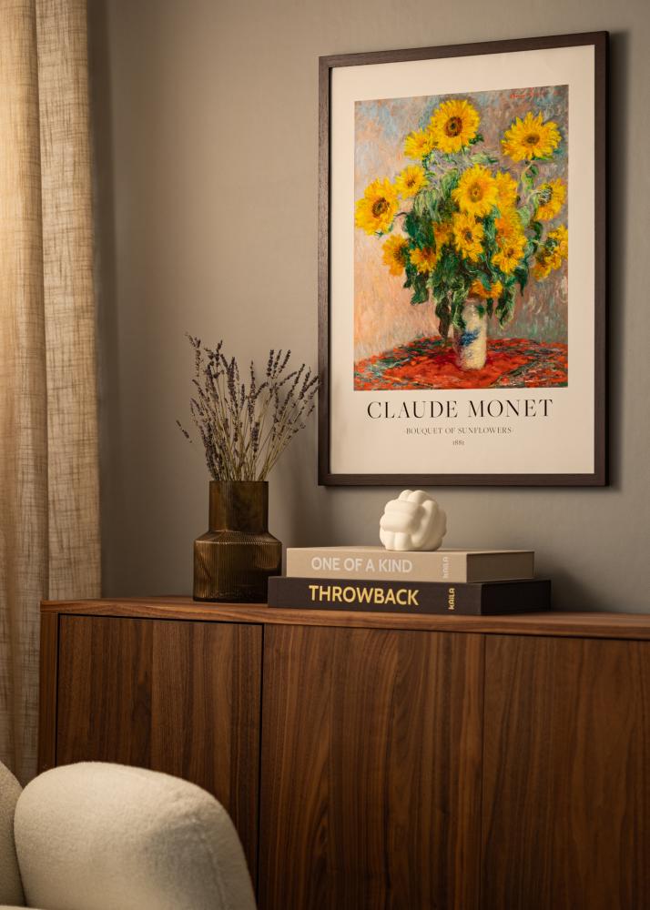 Ramme Moderne Akrylglas Valnød 60x60 cm