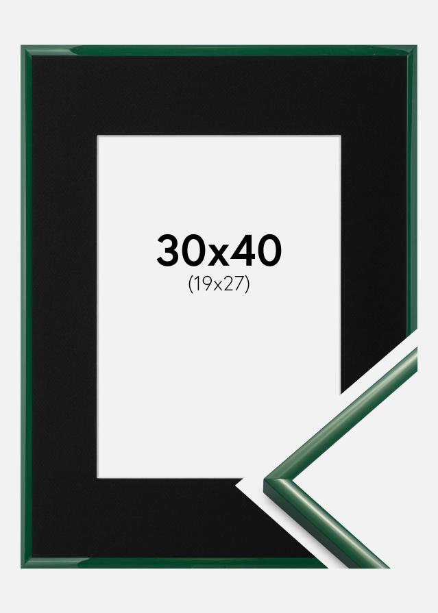Ramme New Lifestyle Moss Green 30x40 cm - Passepartout Sort 20x28 cm