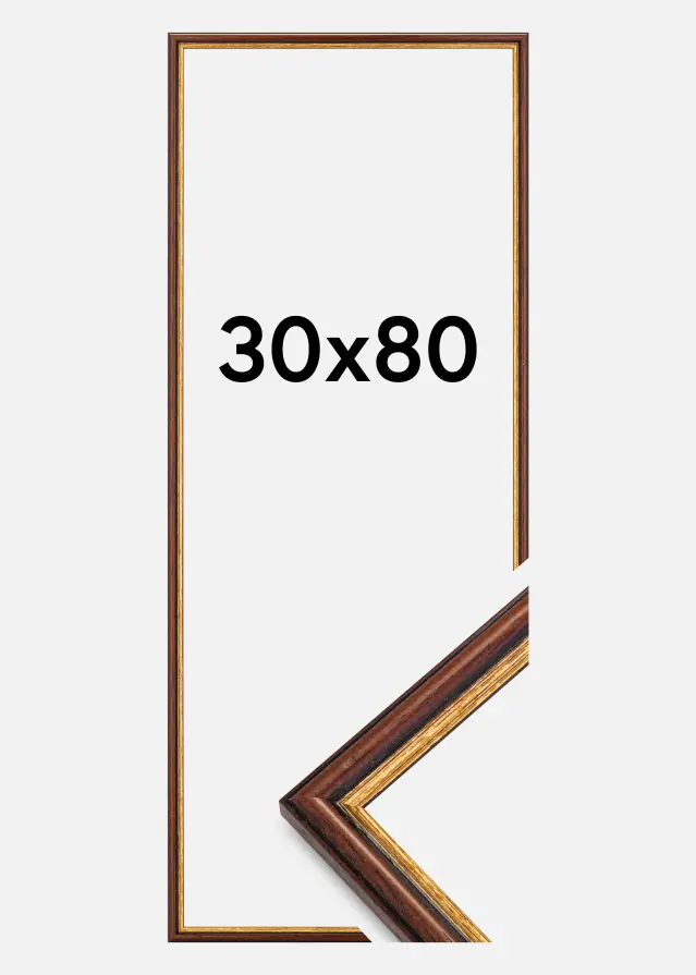 Ramme Horndal Akrylglas Brun 30x80 cm