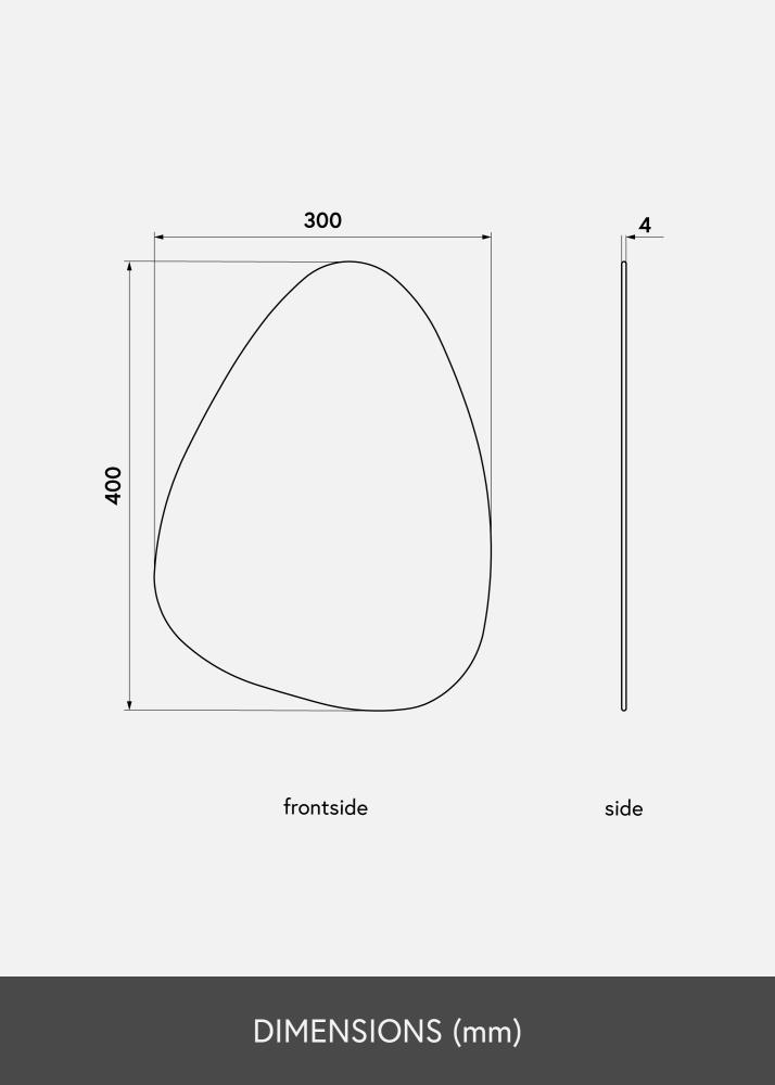 KAILA Spejl Shape I Deluxe 30x40 cm