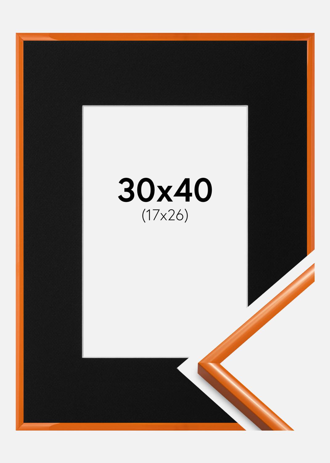 Product Image for Ramme New Lifestyle Lys Orange 30x40 cm - Passepartout Sort 18x27 cm