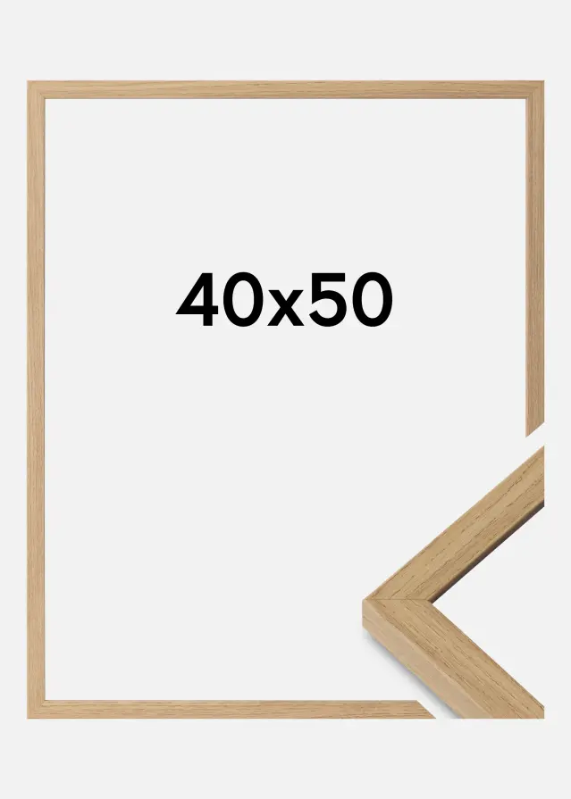 Ramme Ares Akrylglas Natural Oak 40x50 cm