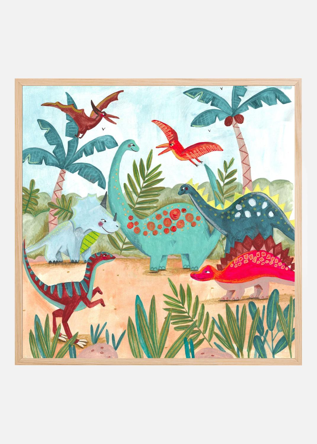 Product Image for Dinosaurus Plakat (70x70 cm)