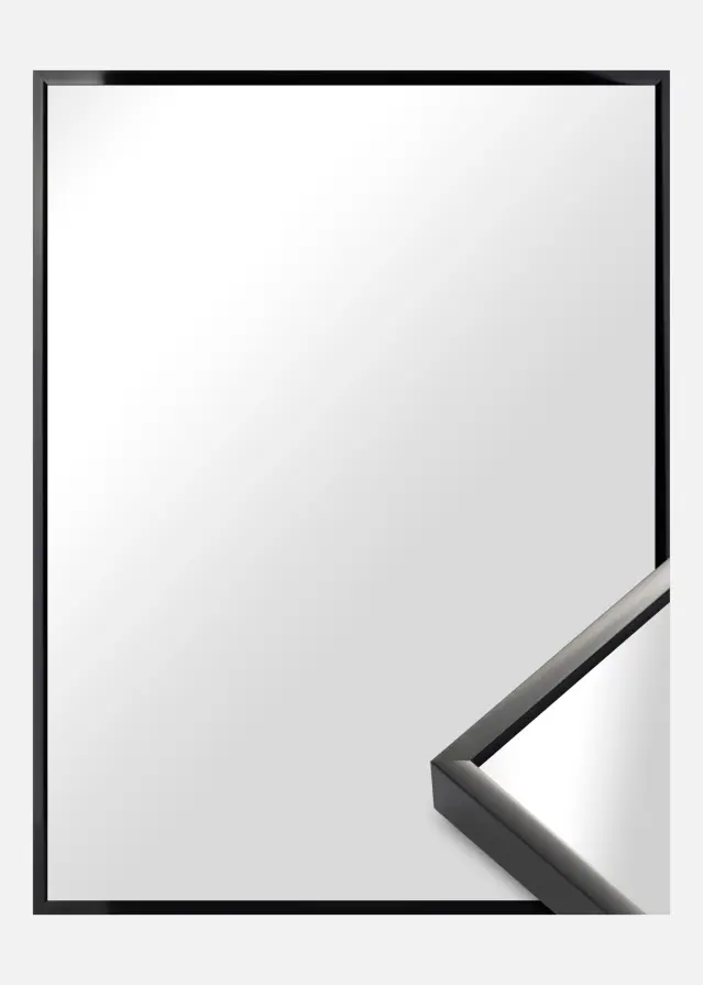 Spejl Nielsen Premium Alpha Blank Sort - Egne mål