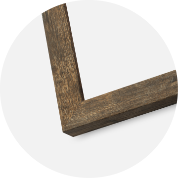 Ramme Fiorito Washed Oak 60x80 cm - Passepartout Hvid 50x60 cm