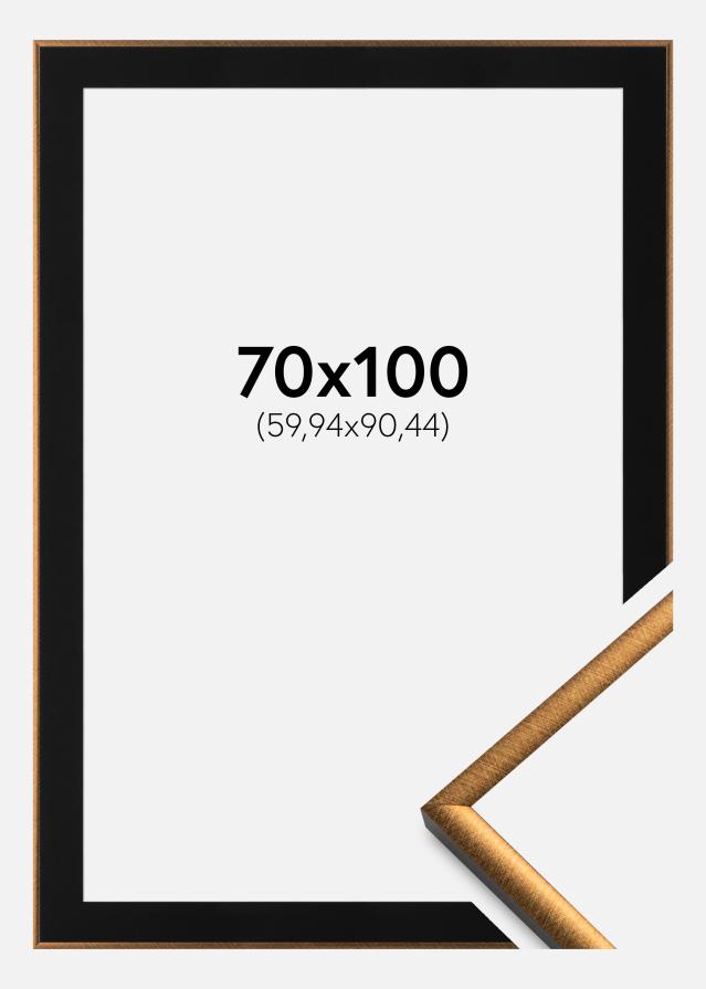 Ramme New Lifestyle Bronze 70x100 cm - Passepartout Sort 24x36 inches