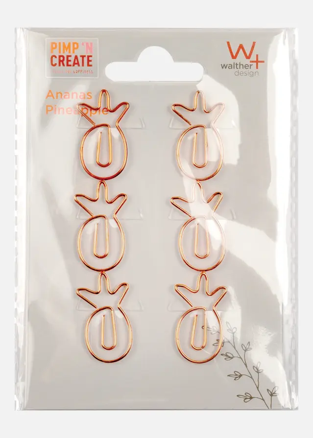 PAC Metal Paperclip Pineapple Koppar