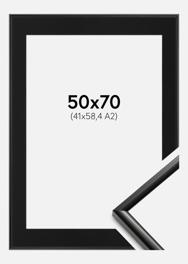 Ramme New Lifestyle Sort 50x70 cm - Passepartout Sort 42x59,4 cm (A2)