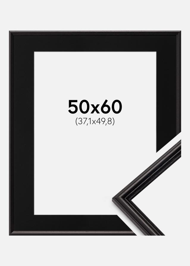 Ramme Horndal Sort 50x60 cm - Passepartout Sort 15x20 inches