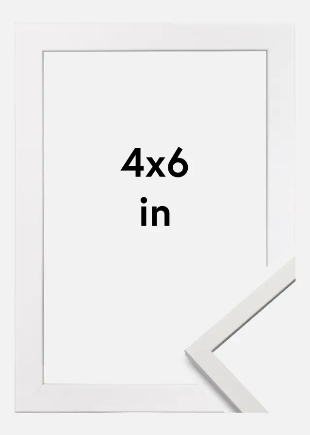 Ramme Edsbyn Hvid 4x6 inches (10,16x15,2 cm)