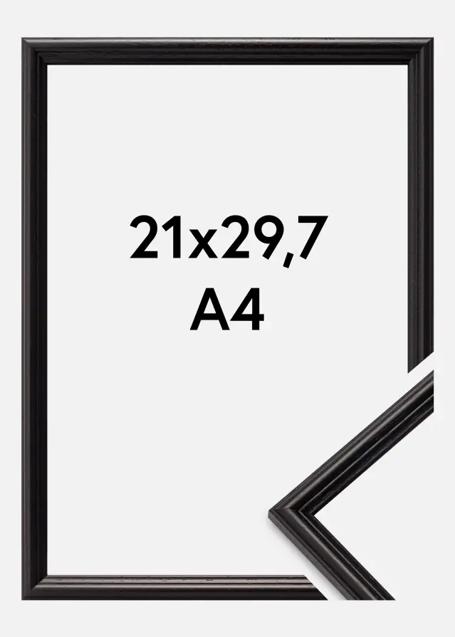 Ramme Horndal Akrylglas Sort 21x29,7 cm (A4)