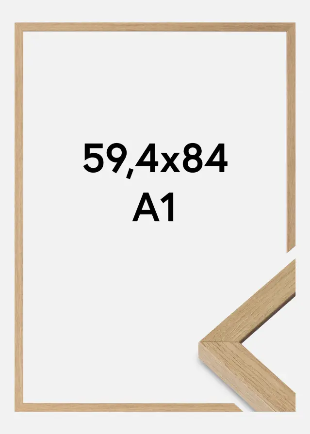 Ramme Hermes Akrylglas Natural Oak 59,4x84 cm (A1)