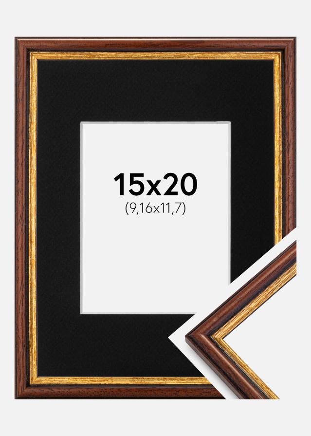 Ramme Horndal Brun 15x20 cm - Passepartout Sort 4x5 inches