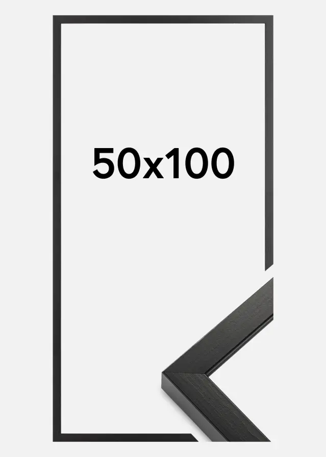 Ramme Amanda Box Sort 50x100 cm