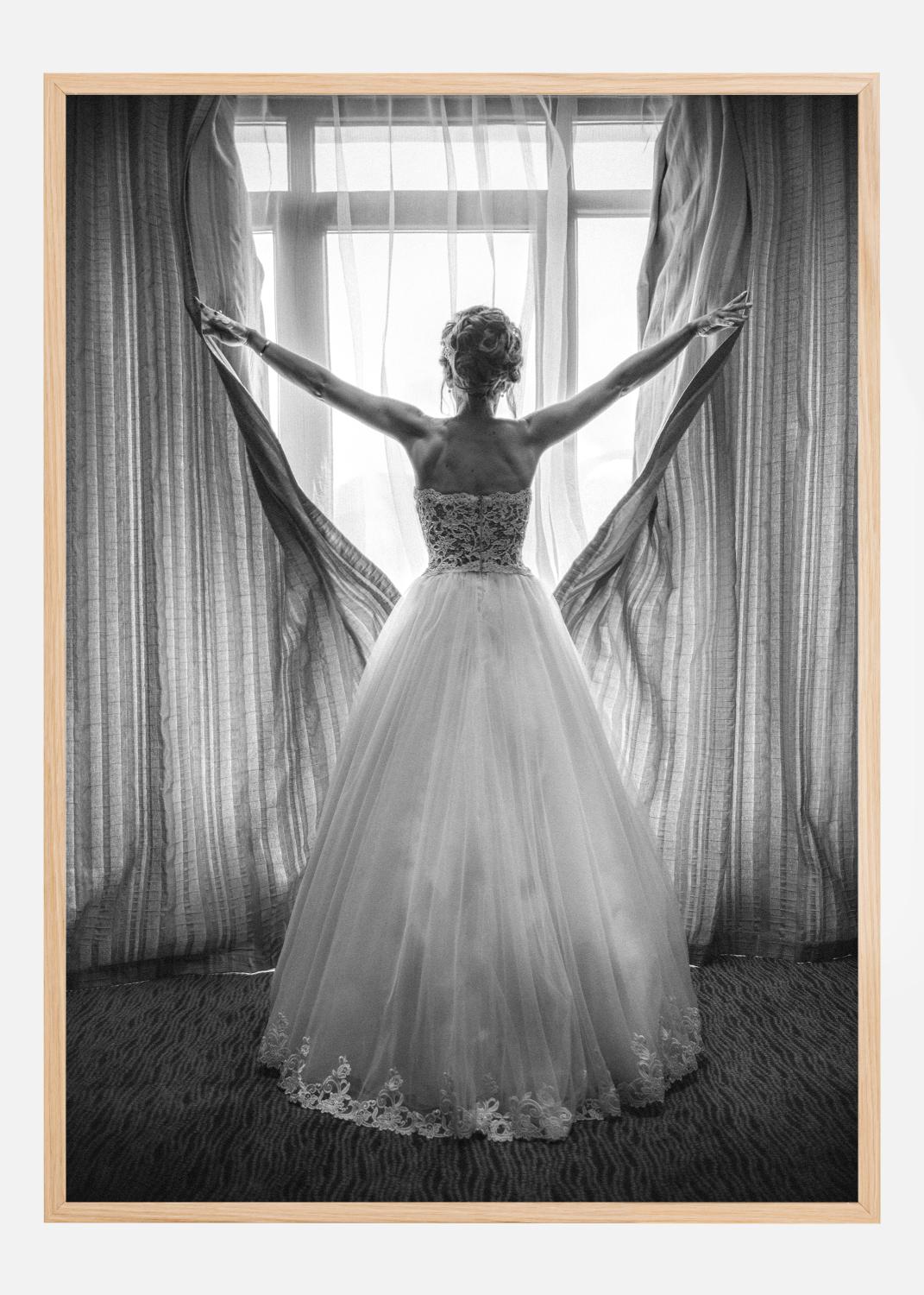 Product Image for Elegant bride at big window Plakat (21x29.7 cm (A4))