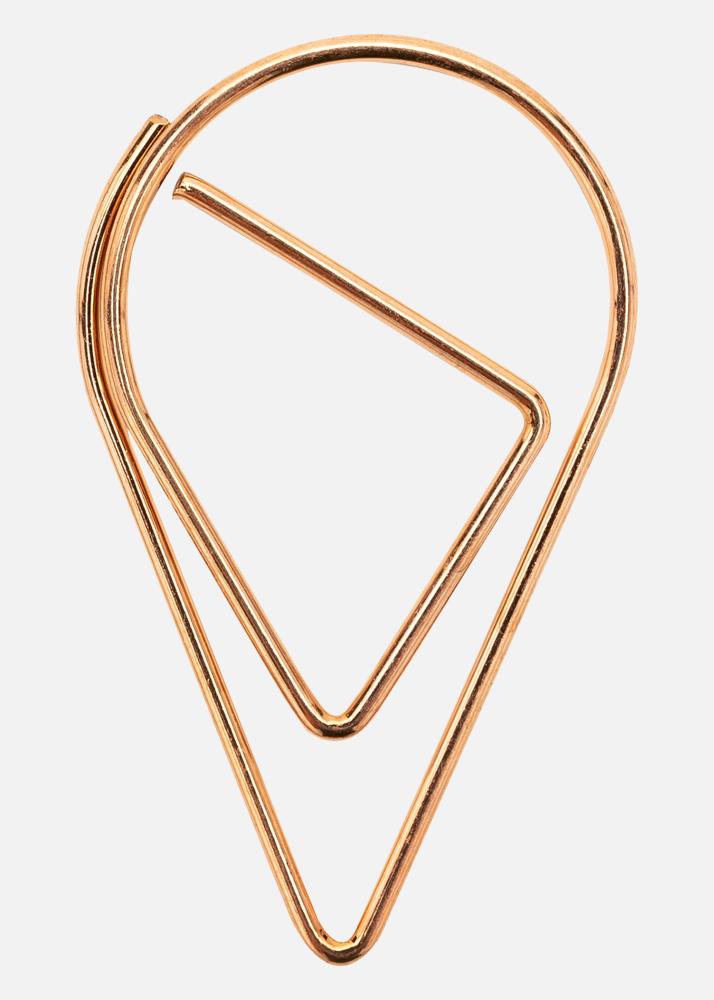 PAC Metal Paperclip Ice Cream Cone Koppar