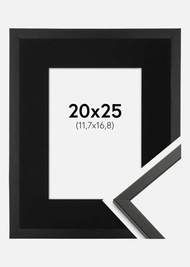 Ramme Galant Sort 20x25 cm - Passepartout Sort 5x7 inches