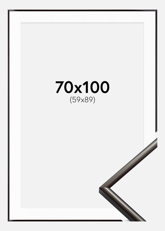 Ramme New Lifestyle Espresso Brown 70x100 cm - Passepartout Hvid 60x90 cm