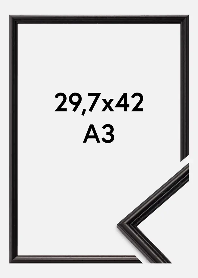 Ramme Horndal Akrylglas Sort 29,7x42 cm (A3)