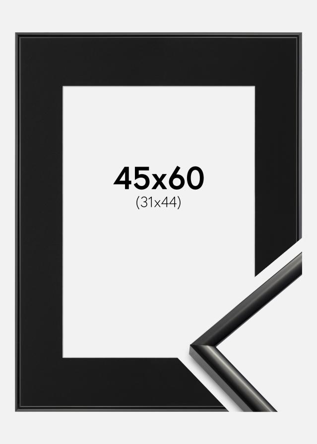 Ramme New Lifestyle Sort 45x60 cm - Passepartout Sort 32x45 cm