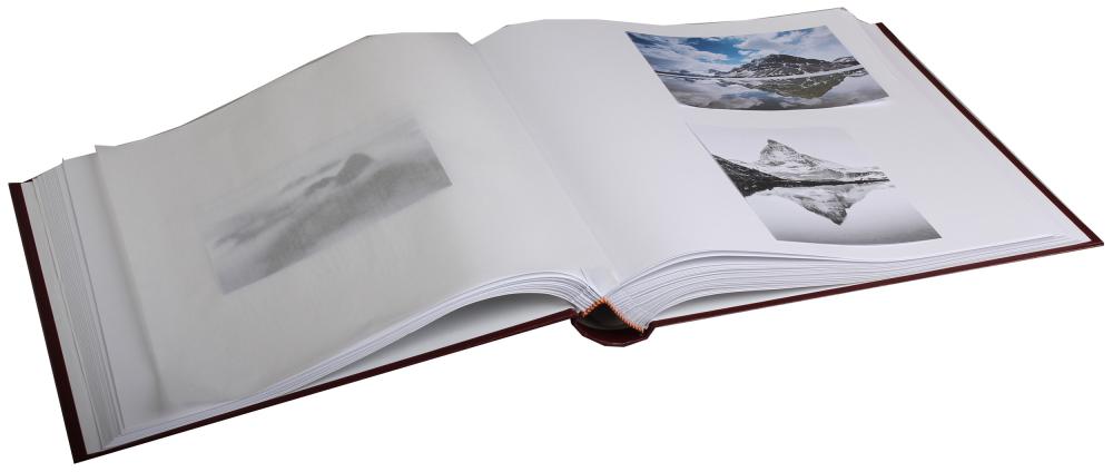 Diamant Fotoalbum Blå 27,5x32 cm (100 Hvide sider / 50 Blade)