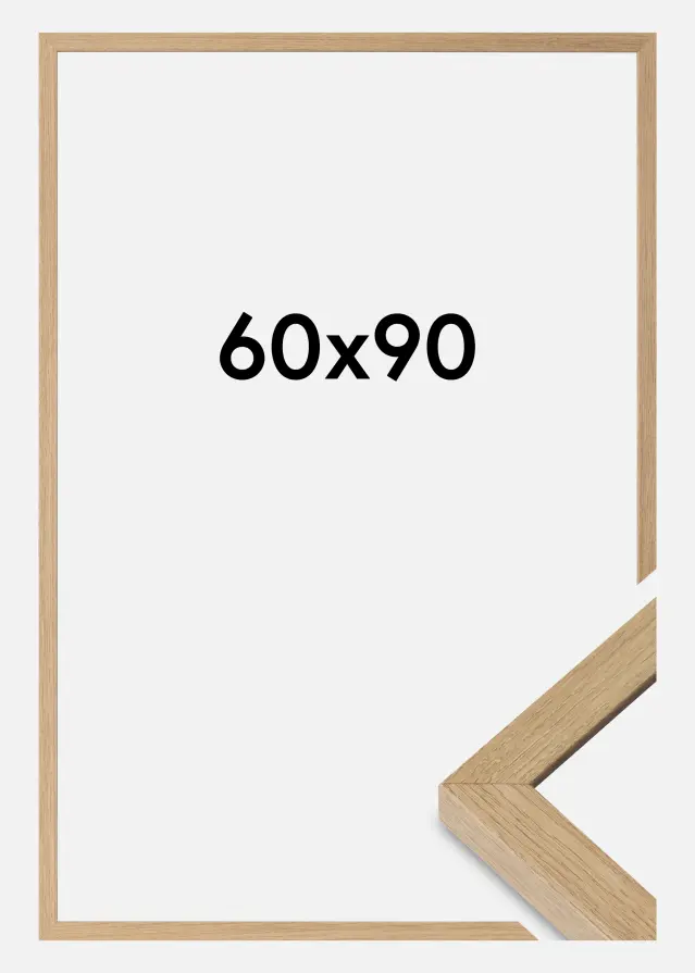 Ramme Hermes Akrylglas Natural Oak 60x90 cm