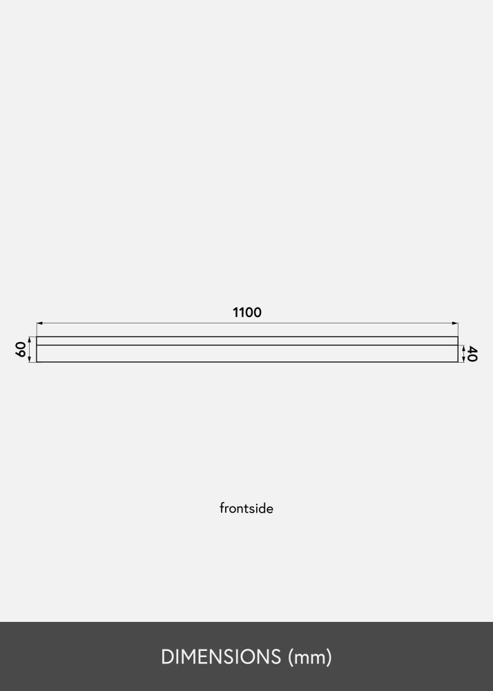 KAILA Billedhylde Bambus 110 cm