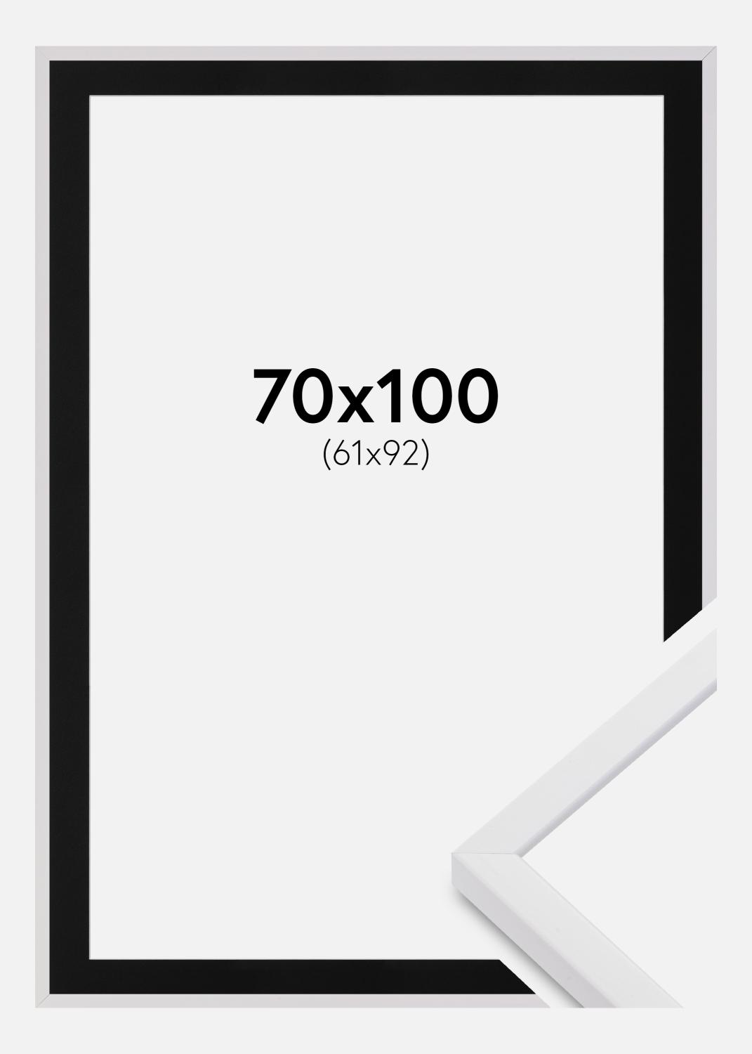 Product Image for Ramme E-Line Wide Hvid 70x100 cm - Passepartout Sort 62x93 cm