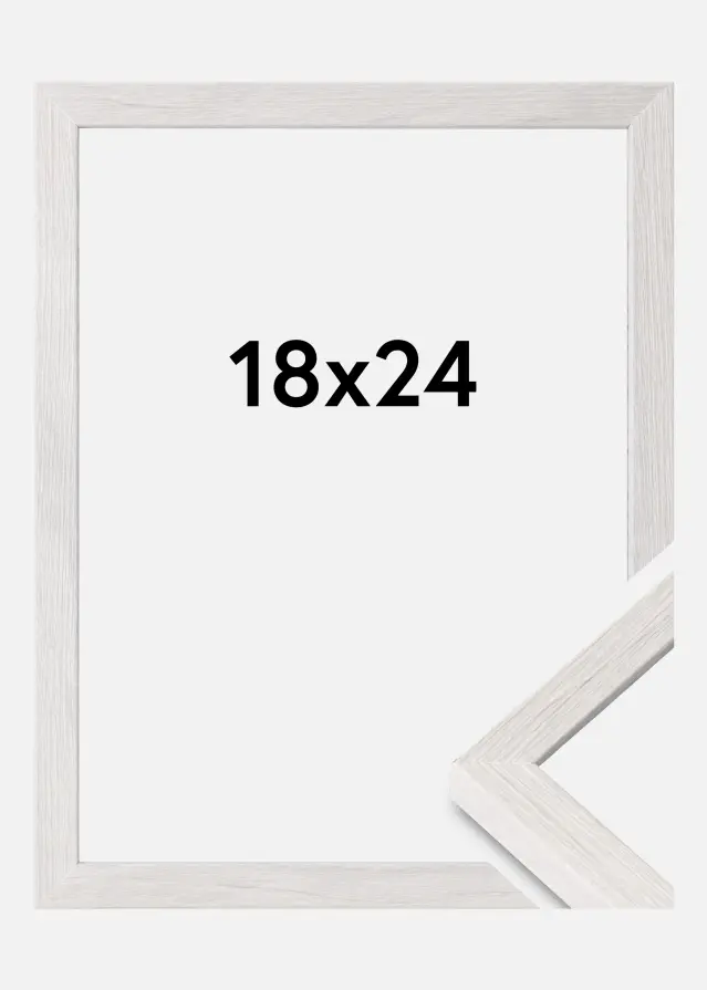 Ramme Ares Akrylglas White Oak 18x24 cm