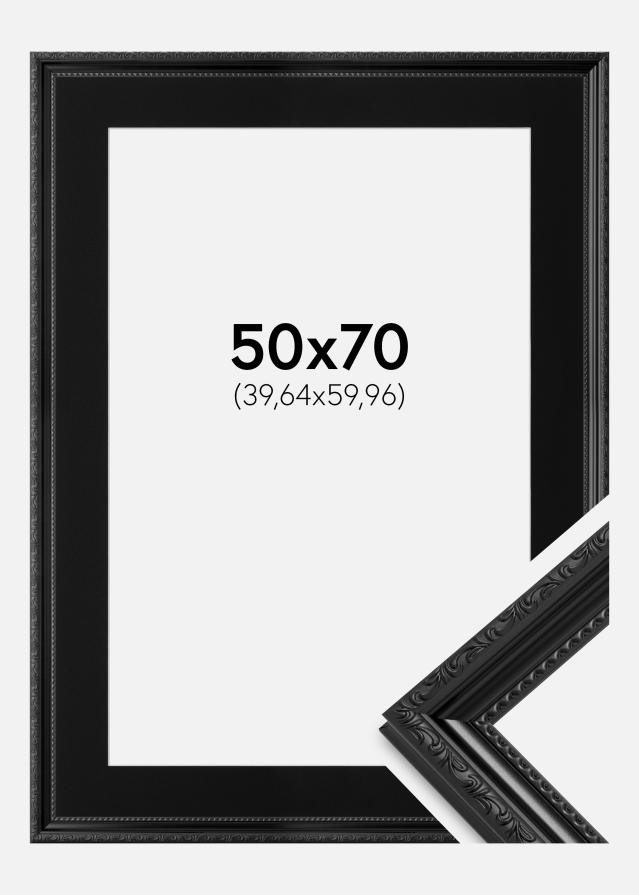 Ramme Abisko Sort 50x70 cm - Passepartout Sort 16x24 inches